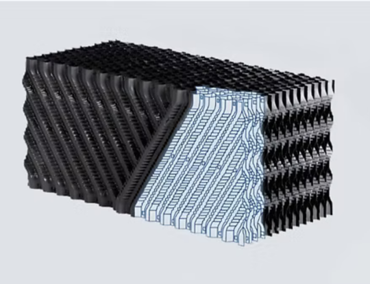 Film Fill - Cross - Fluted Type